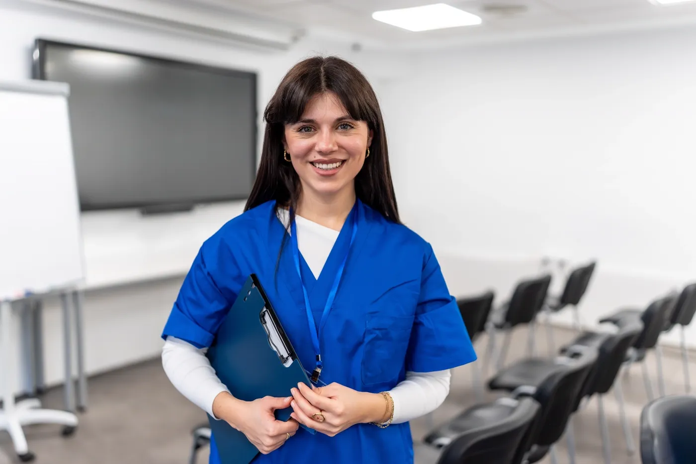 Nurse preparing for OET